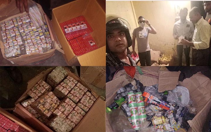 মাগুরায় বিপুল পরিমান নকল বিড়ি ও সিগারেট জব্দ করেছে র‌্যাব